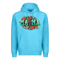 Ocean Blue Mama rock lightning bolt Mother's Day Premium Hoodie - CowGirlArtShop