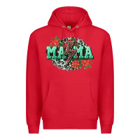 Red Mama rock lightning bolt Mother's Day Premium Hoodie - CowGirlArtShop