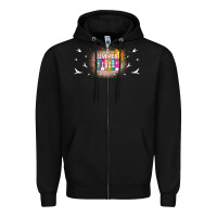 Black summer vibes with birds Zipper Hoodie - TumblerDesignByShophia