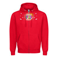 Red summer vibes with birds Zipper Hoodie - TumblerDesignByShophia