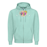 Seafoam summer vibes with birds Zipper Hoodie - TumblerDesignByShophia