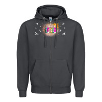 Smoke summer vibes with birds Zipper Hoodie - TumblerDesignByShophia