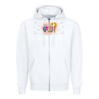 White summer vibes with birds Zipper Hoodie - TumblerDesignByShophia