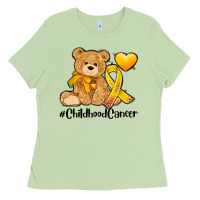 Childhood Cancer And Cancer Ribbon Ladies Tee | Teevron