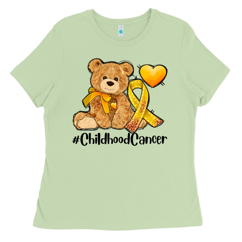 Childhood Cancer And Cancer Ribbon Ladies Tee by AdoDesignShop | Teevron