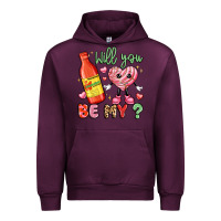 Mauve Wine will you be my Urban Hoodie - LillyAllenDesigns