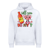 White will you be my Urban Hoodie - LillyAllenDesigns