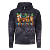 Cloud Black moody before coffee Vintage Hoodie - MaliasSmallBusiness
