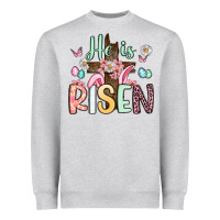 Heather Grey he is risen Heavyweight Sweatshirt - Artiststas
