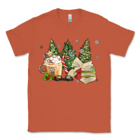 Copper christmas coffee and book Classic Tee - MaliasSmallBusiness