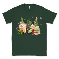 Christmas Coffee And Book Classic Tee | Teevron