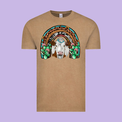 Simmental  Rainbow Vintage Tee Designed By Jahusdesignshop