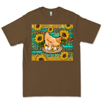 Cacao western farm chicken coop animals sunflowers leopard turquoise wooden Premium Tee - Artiststas