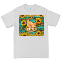 Dove Grey western farm chicken coop animals sunflowers leopard turquoise wooden Premium Tee - Artiststas