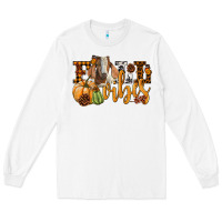 White Fall Vibes Boer Goat Long Sleeve Tee - LillyAllenDesigns
