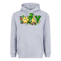 Heather Grey lucky pet  St. Patrick's Heavyweight Hoodie - HowdyJamesFarm