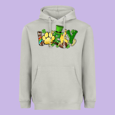 Lucky Pet  St. Patrick's Heavyweight Hoodie Designed By Howdyjamesfarm