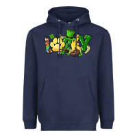 Navy lucky pet  St. Patrick's Heavyweight Hoodie - HowdyJamesFarm