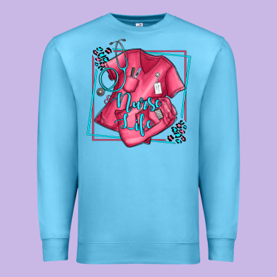 Nurse Life Olivia Premium Sweatshirt Designed By Oliviacreatesart