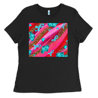 Black cancer boxing gloves and cancer ribbon Ladies Tee - AdoDesignShop