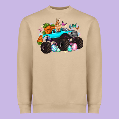 Monster Truck Easter Heavyweight Sweatshirt Designed By Artiststas