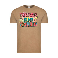 Vintage Coffee teaching is my cardio Vintage Tee - NancyCooperArtShop