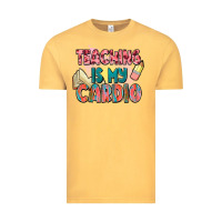 Vintage Mustard teaching is my cardio Vintage Tee - NancyCooperArtShop