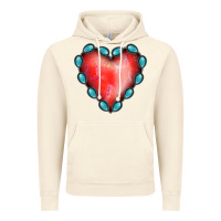 Vintage Artic Gemstone Red Heart Vintage Hoodie - Jasminsmagicworld
