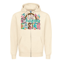 Sandshell Happy Easter Nurse Easter Day Zipper Hoodie - HowdyJamesFarm