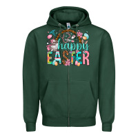 Sports Green Happy Easter Nurse Easter Day Zipper Hoodie - HowdyJamesFarm