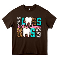Chocolate Brown floss boss Heavy Core Tee - AdoDesignShop