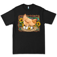 Black western farm chicken coop animals eggs sunflowers leopard serape woode Premium Tee - Artiststas