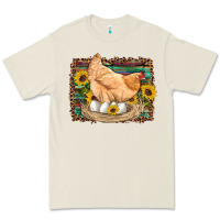 Bone western farm chicken coop animals eggs sunflowers leopard serape woode Premium Tee - Artiststas