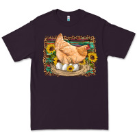 Plum western farm chicken coop animals eggs sunflowers leopard serape woode Premium Tee - Artiststas