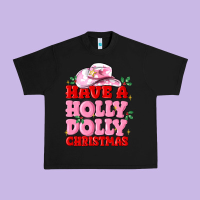 Have A Holly Dolly Christmas Urban Heavy Tee Designed By Maliassmallbusiness