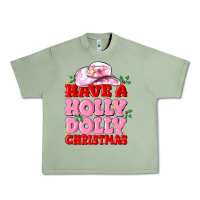 Oil Green have a holly dolly christmas Urban Heavy Tee - MaliasSmallBusiness