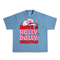Pebble Blue have a holly dolly christmas Urban Heavy Tee - MaliasSmallBusiness