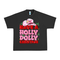 Pigment Black have a holly dolly christmas Urban Heavy Tee - MaliasSmallBusiness