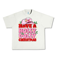 Pistachio have a holly dolly christmas Urban Heavy Tee - MaliasSmallBusiness