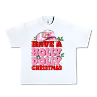 White have a holly dolly christmas Urban Heavy Tee - MaliasSmallBusiness