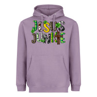 Lavender Jesus junkie St. Patrick's Heavyweight Hoodie - CowGirlArtShop
