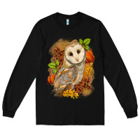 Black Fall Owl Long Sleeve Tee - LillyAllenDesigns