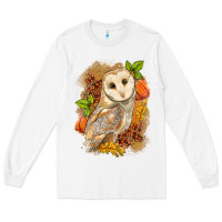 White Fall Owl Long Sleeve Tee - LillyAllenDesigns