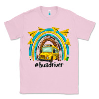 Bubblegum Pink bus driver rainbow Classic Tee - NancyCooperArtShop