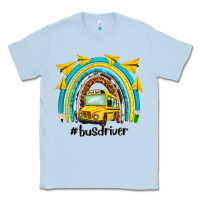 Dusty Blue bus driver rainbow Classic Tee - NancyCooperArtShop
