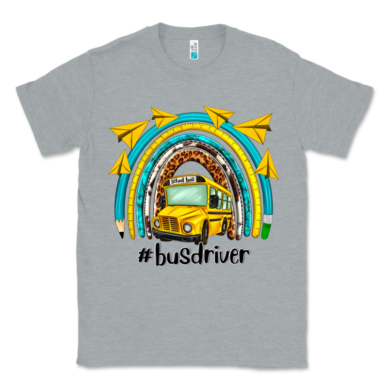 Bus Driver Rainbow Classic Tee by NancyCooperArtShop | Teevron