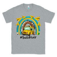 Heather Grey bus driver rainbow Classic Tee - NancyCooperArtShop