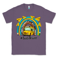 Lavender bus driver rainbow Classic Tee - NancyCooperArtShop