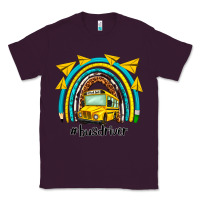 Plum bus driver rainbow Classic Tee - NancyCooperArtShop