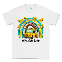 White bus driver rainbow Classic Tee - NancyCooperArtShop